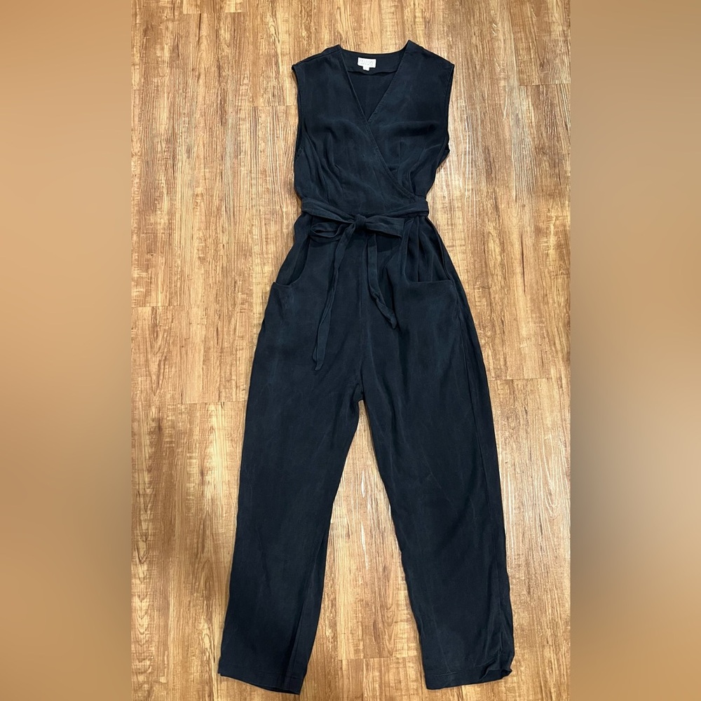 Field Day Artemis jumpsuit in black linen - Picture 2 of 6